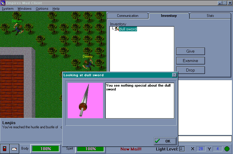 Examining a Sword Picture